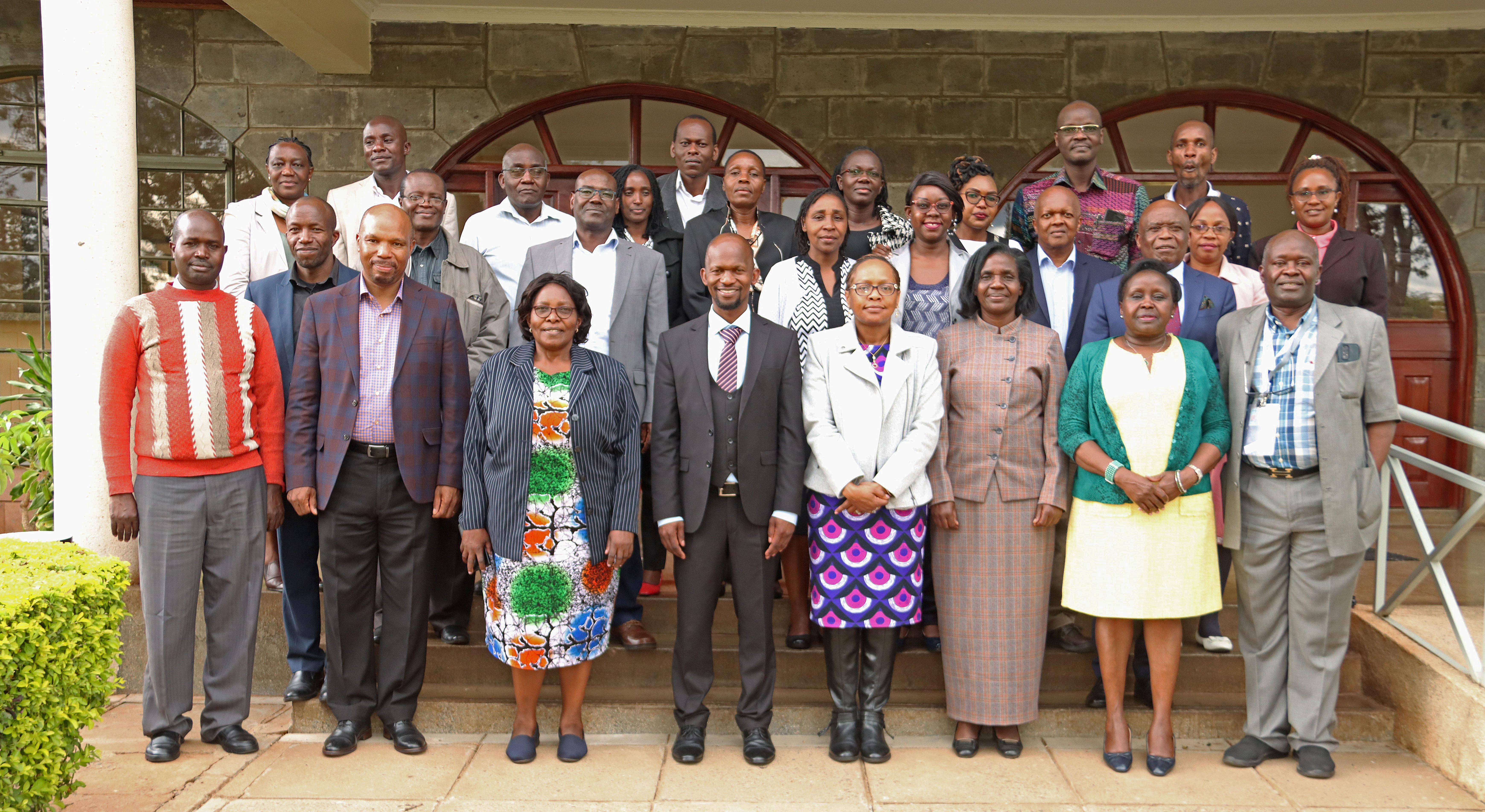Chairman and other members attend Faculty management meeting at KCB Karen leadership center.