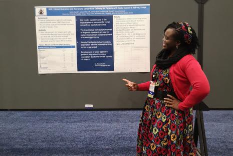 Dr Wanda Dulcie a year 4 Radiation Oncology resident from the Department of Diagnostic Imaging and Radiation Medicine presents a poster at the ASCO conference in San Francisco. Dr Wanda then proceeded to Mayo Clinic in Rochester Minnesota for 2 week observership in Radiation Oncology. 